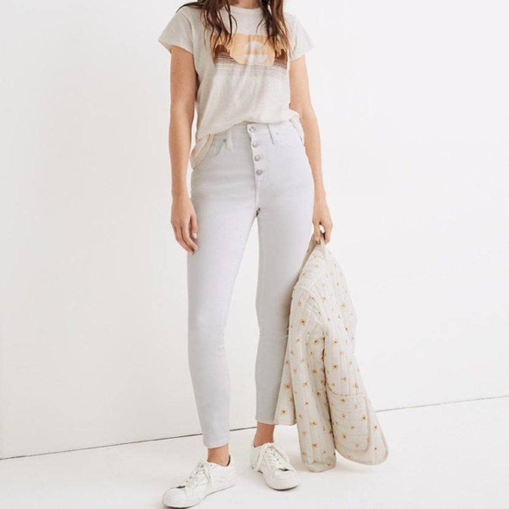 NWT Madewell 10" High-Rise Skinny Crop Jeans